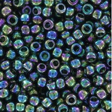 Toho seed beads 8/0 round Transparent-Rainbow Olivine - TR-08-180